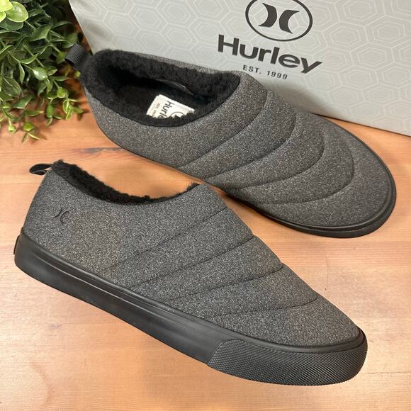 Hurley Men's Arlo Puff Clog Shoes Slippers Size 8 - Picture 1 of 8